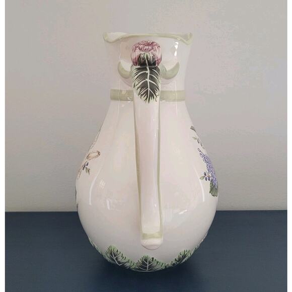 Princess House Vintage Garden Pitcher and Bowl Set #1492A & #1492B - Picture 9 of 16